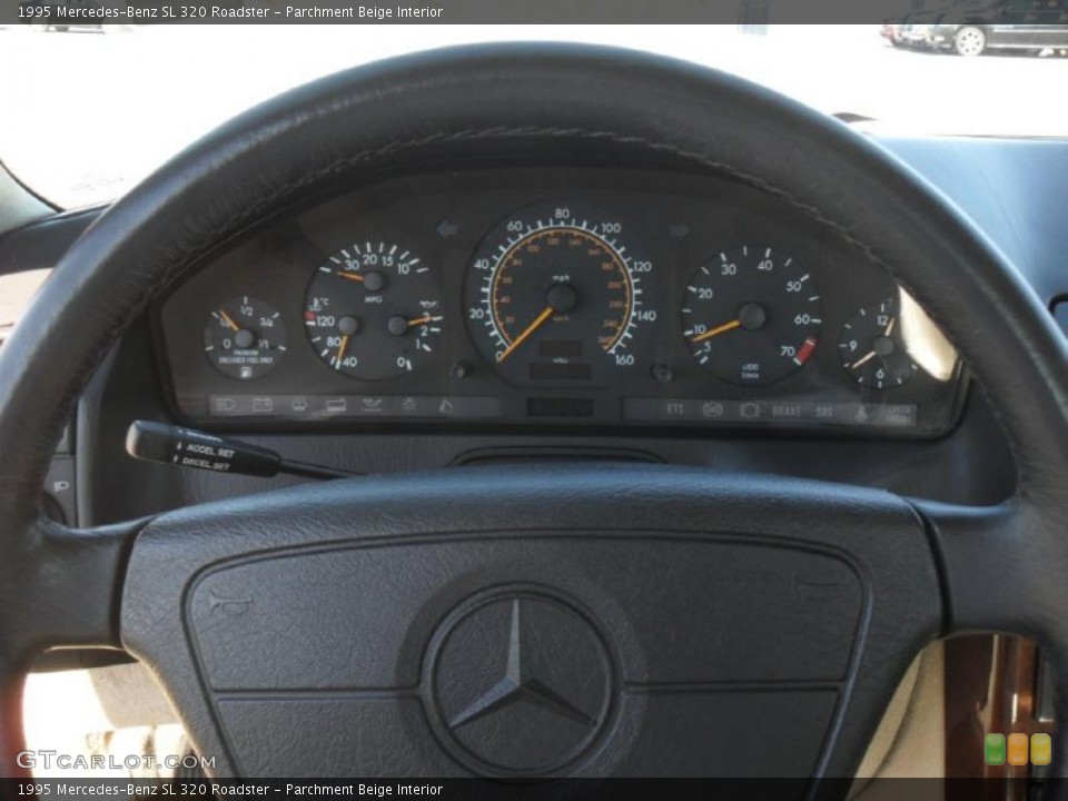 Parchment Beige Interior Gauges for the 1995 Mercedes-Benz SL 320 Roadster #42345492