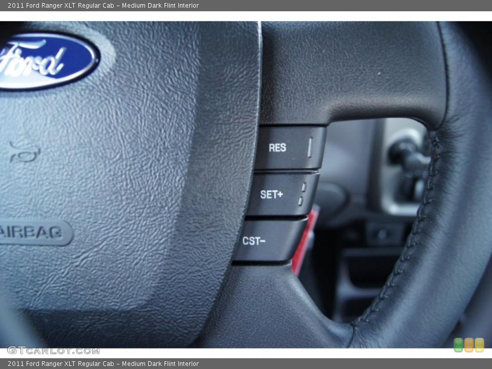 Medium Dark Flint Interior Controls for the 2011 Ford Ranger XLT Regular Cab #42345832
