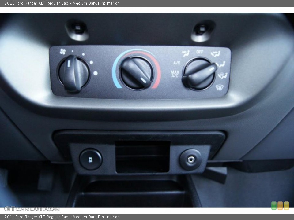 Medium Dark Flint Interior Controls for the 2011 Ford Ranger XLT Regular Cab #42345876