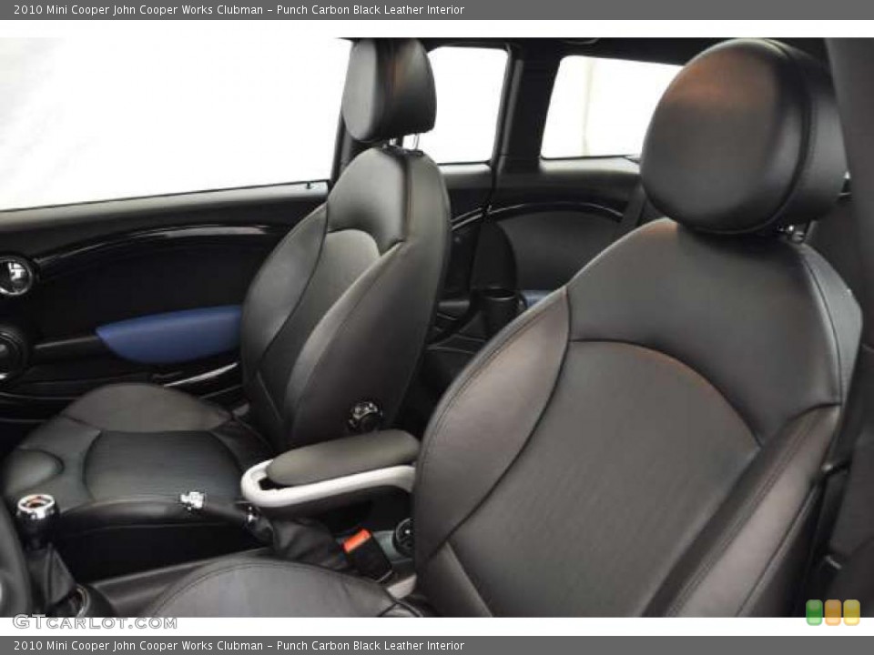 Punch Carbon Black Leather Interior Photo for the 2010 Mini Cooper John Cooper Works Clubman #42345916