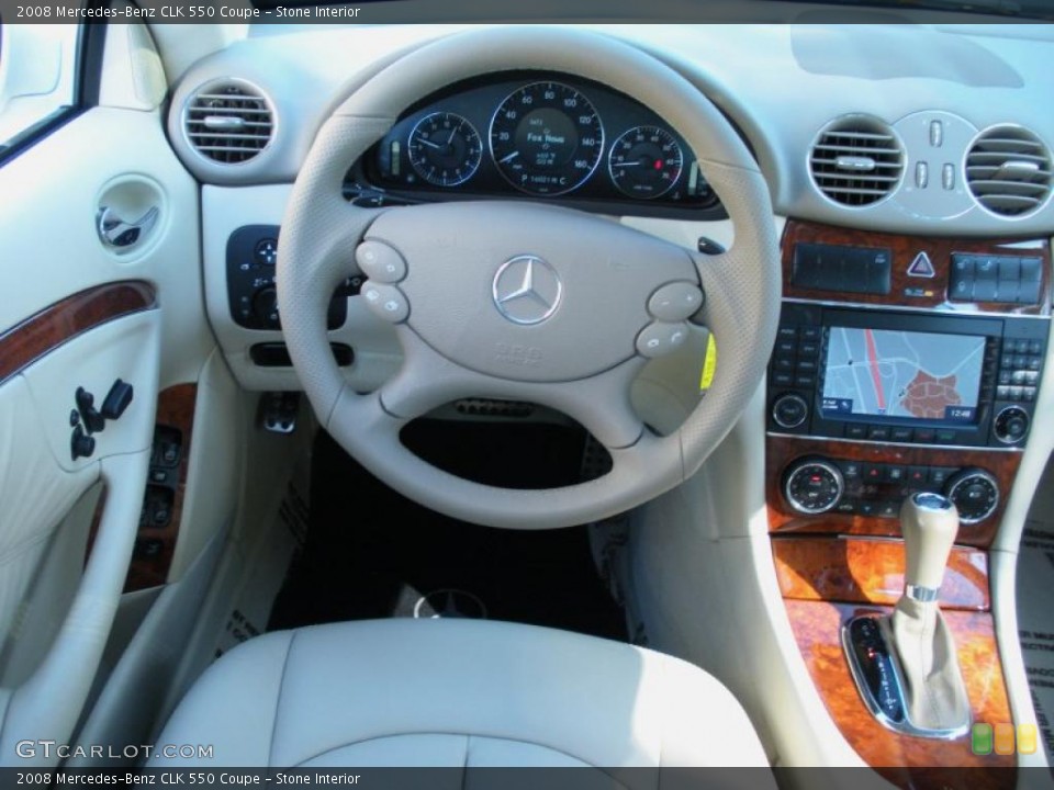 Stone Interior Steering Wheel for the 2008 Mercedes-Benz CLK 550 Coupe #42348864