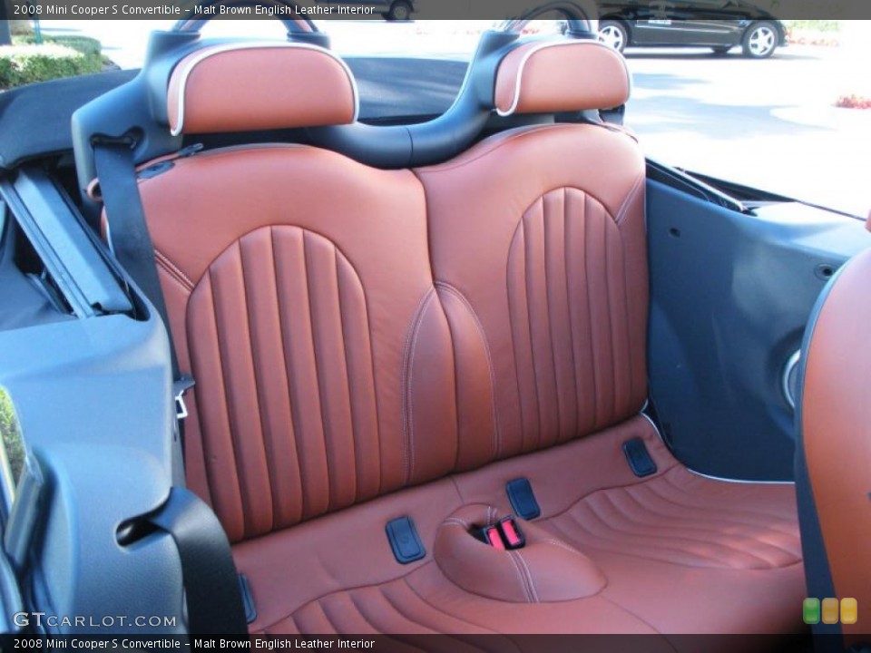 Malt Brown English Leather Interior Photo for the 2008 Mini Cooper S Convertible #42349324