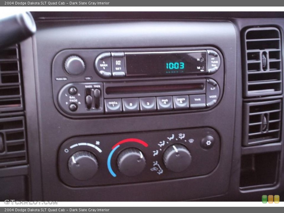 Dark Slate Gray Interior Controls for the 2004 Dodge Dakota SLT Quad Cab #42350865