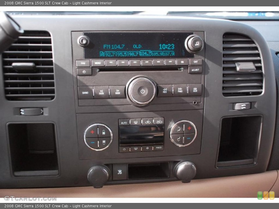 Light Cashmere Interior Controls for the 2008 GMC Sierra 1500 SLT Crew Cab #42352048