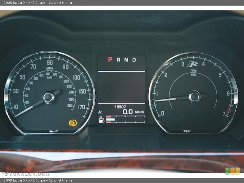Caramel Interior Gauges for the 2008 Jaguar XK XKR Coupe #42353841