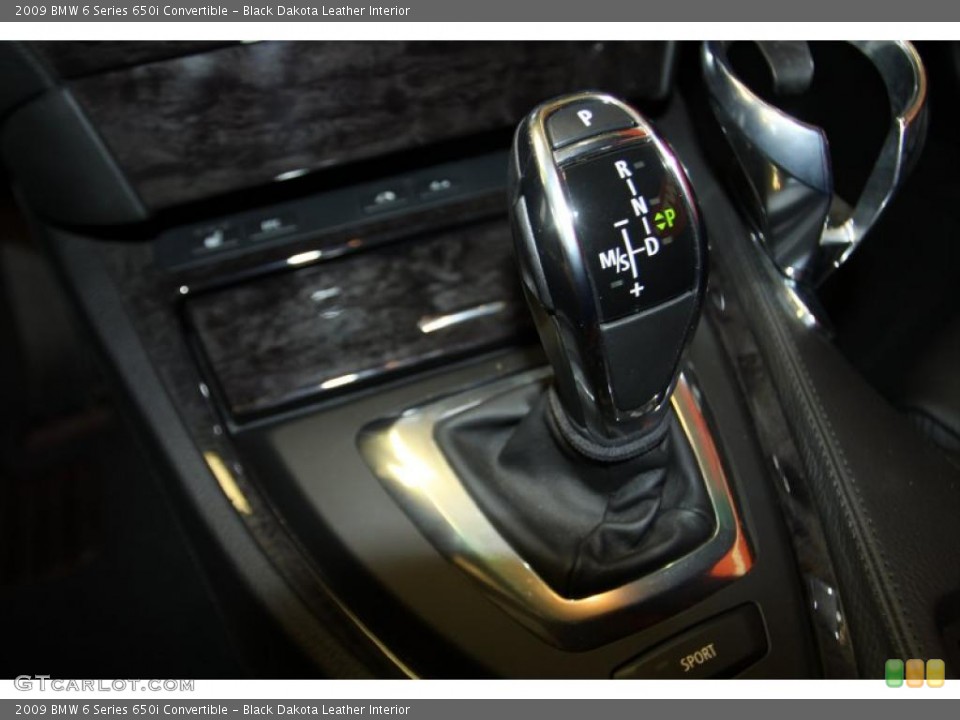 Black Dakota Leather Interior Transmission for the 2009 BMW 6 Series 650i Convertible #42356125