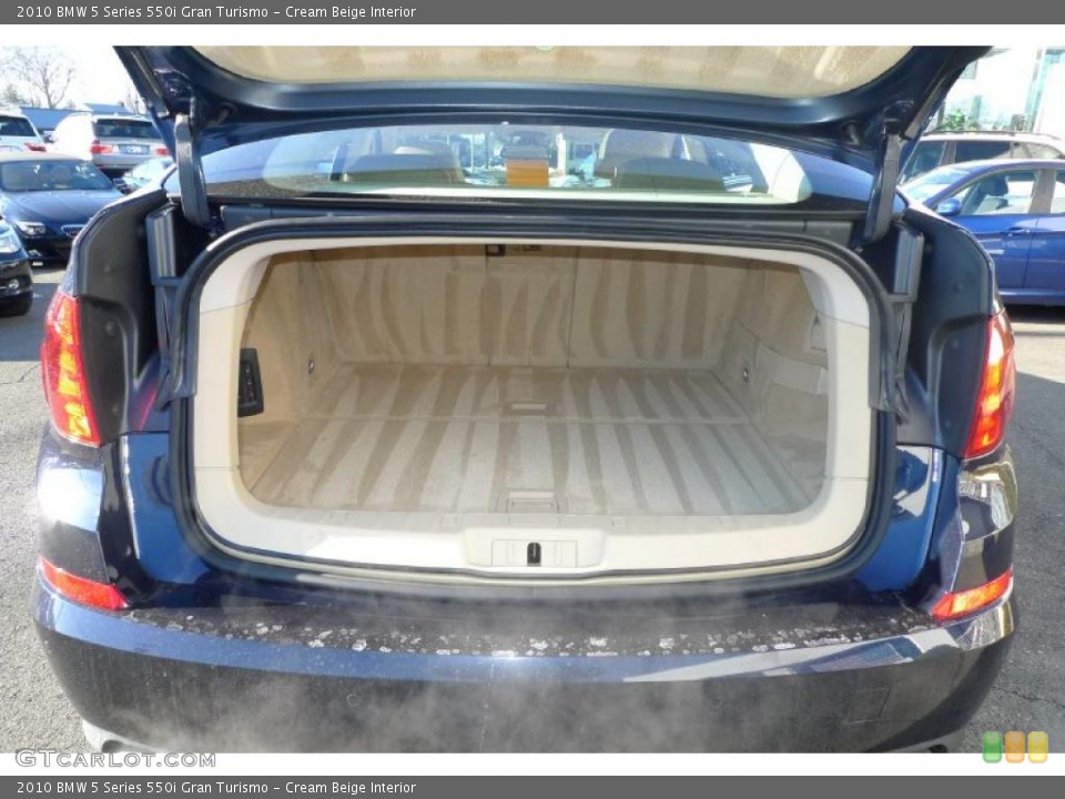 Cream Beige Interior Trunk for the 2010 BMW 5 Series 550i Gran Turismo #42357053
