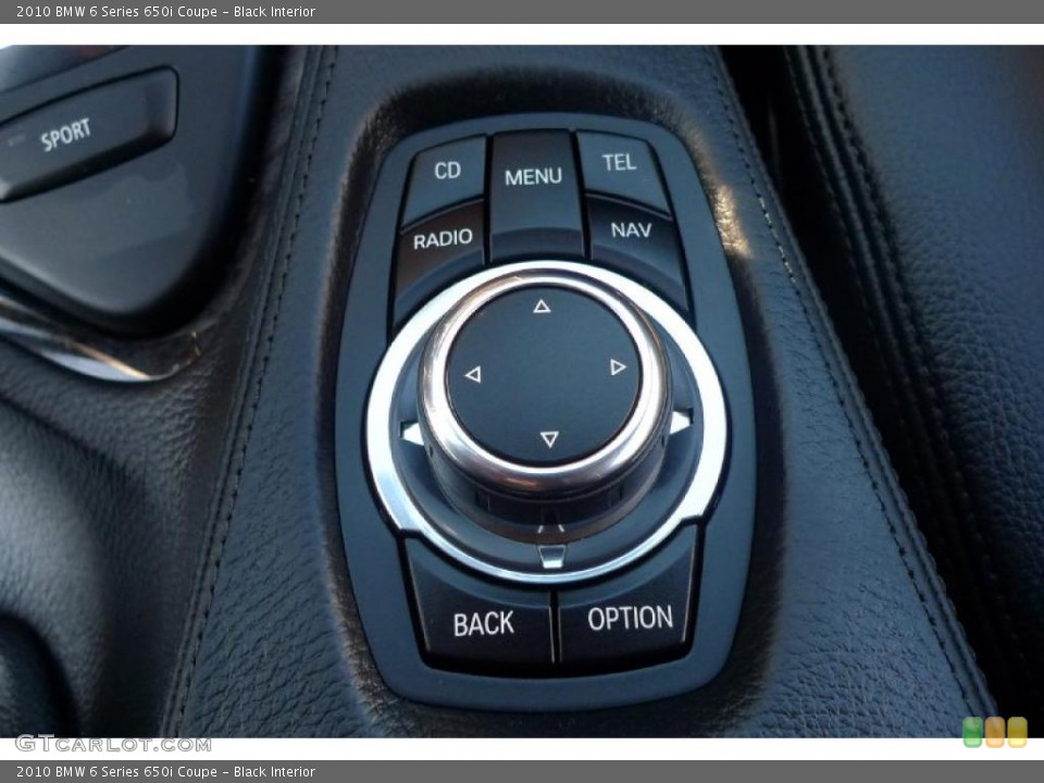 Black Interior Controls for the 2010 BMW 6 Series 650i Coupe #42360653