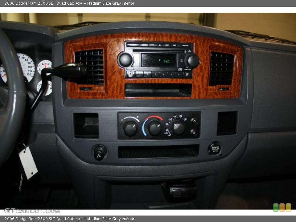 Medium Slate Gray Interior Controls for the 2006 Dodge Ram 2500 SLT Quad Cab 4x4 #42363774