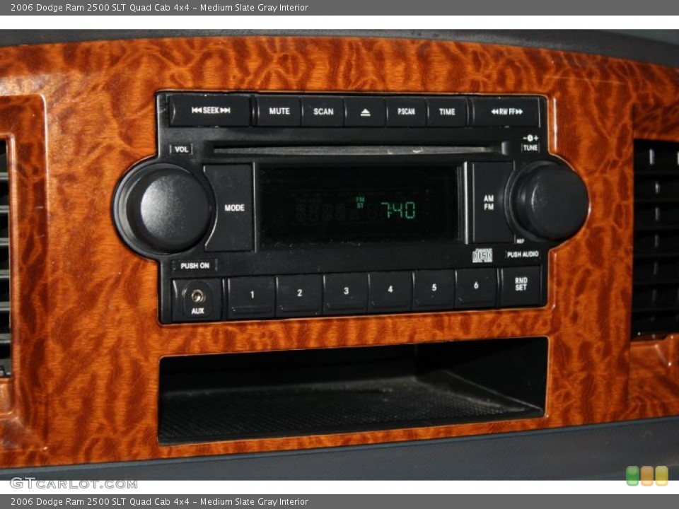 Medium Slate Gray Interior Controls for the 2006 Dodge Ram 2500 SLT Quad Cab 4x4 #42363794