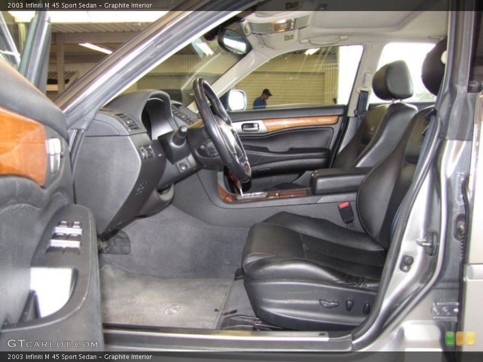 Graphite Interior Photo for the 2003 Infiniti M 45 Sport Sedan #42366713