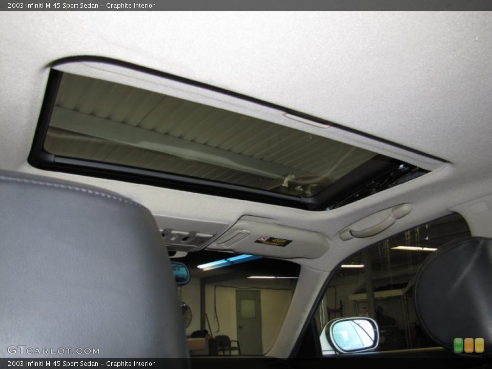 Graphite Interior Sunroof for the 2003 Infiniti M 45 Sport Sedan #42366849
