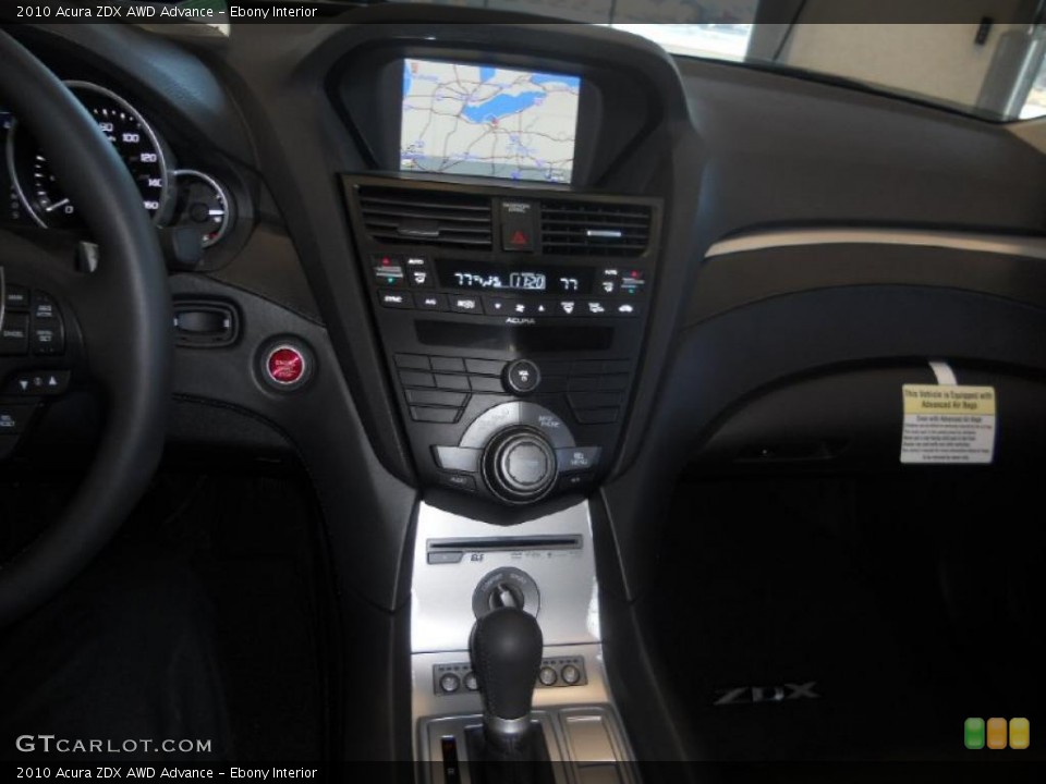 Ebony Interior Controls for the 2010 Acura ZDX AWD Advance #42369222