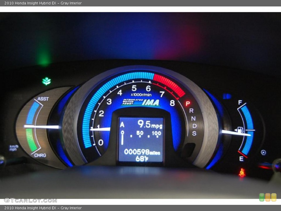 Gray Interior Gauges for the 2010 Honda Insight Hybrid EX #42376843