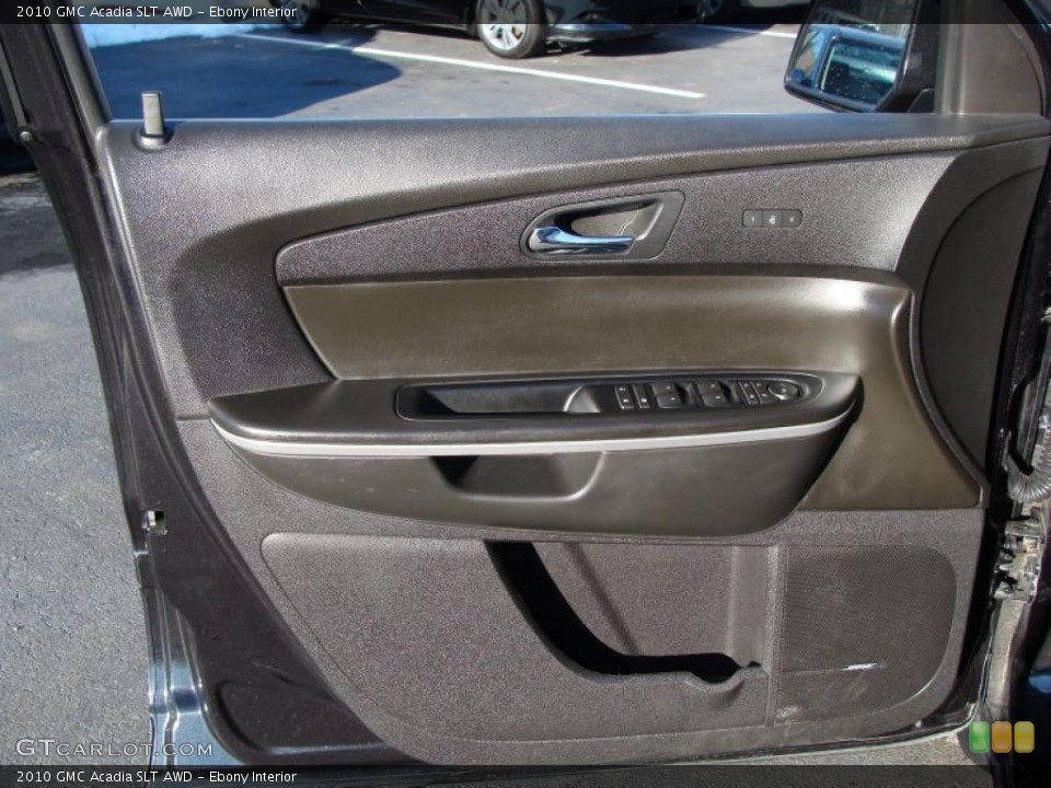 Ebony Interior Door Panel for the 2010 GMC Acadia SLT AWD #42377407
