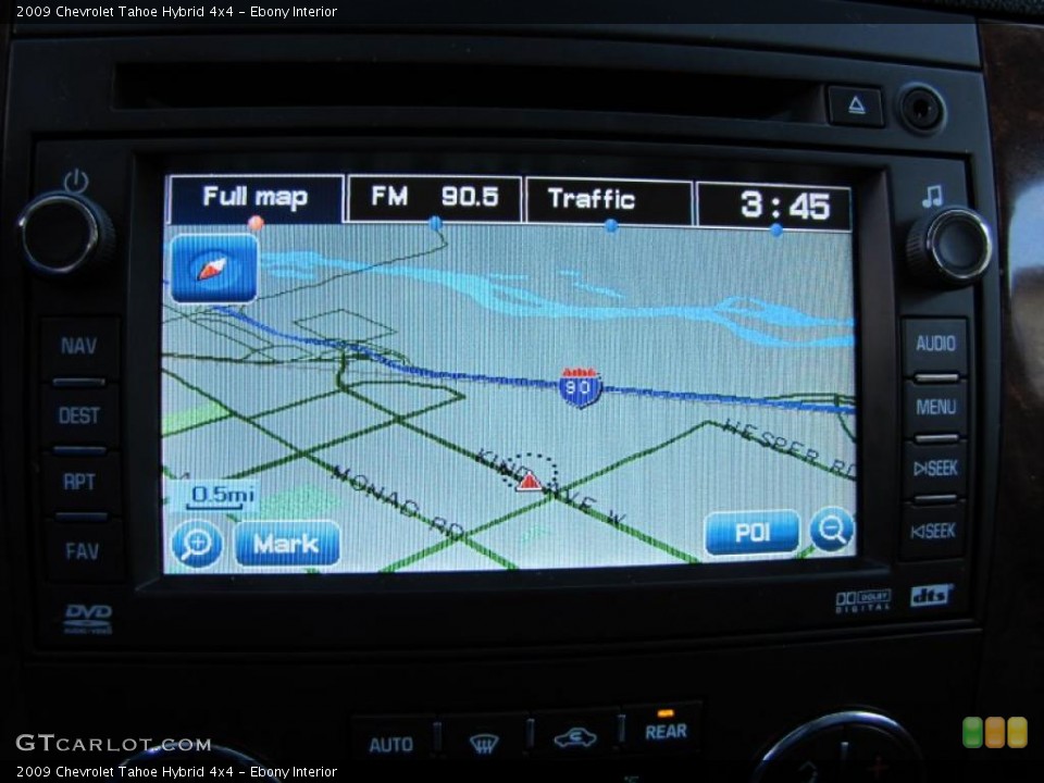 Ebony Interior Navigation for the 2009 Chevrolet Tahoe Hybrid 4x4 #42377559