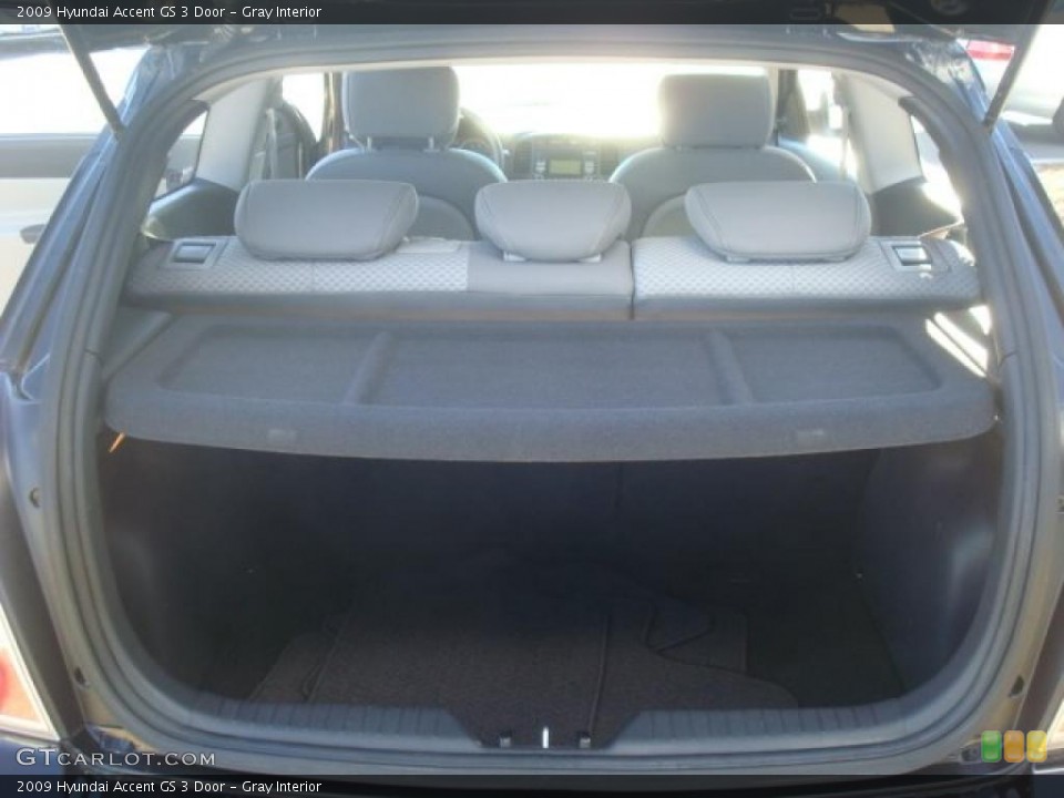 Gray Interior Trunk for the 2009 Hyundai Accent GS 3 Door #42380295