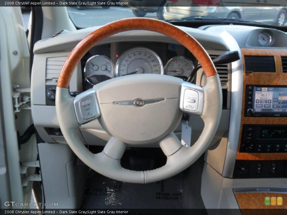 Dark Slate Gray/Light Slate Gray Interior Steering Wheel for the 2008 Chrysler Aspen Limited #42382687
