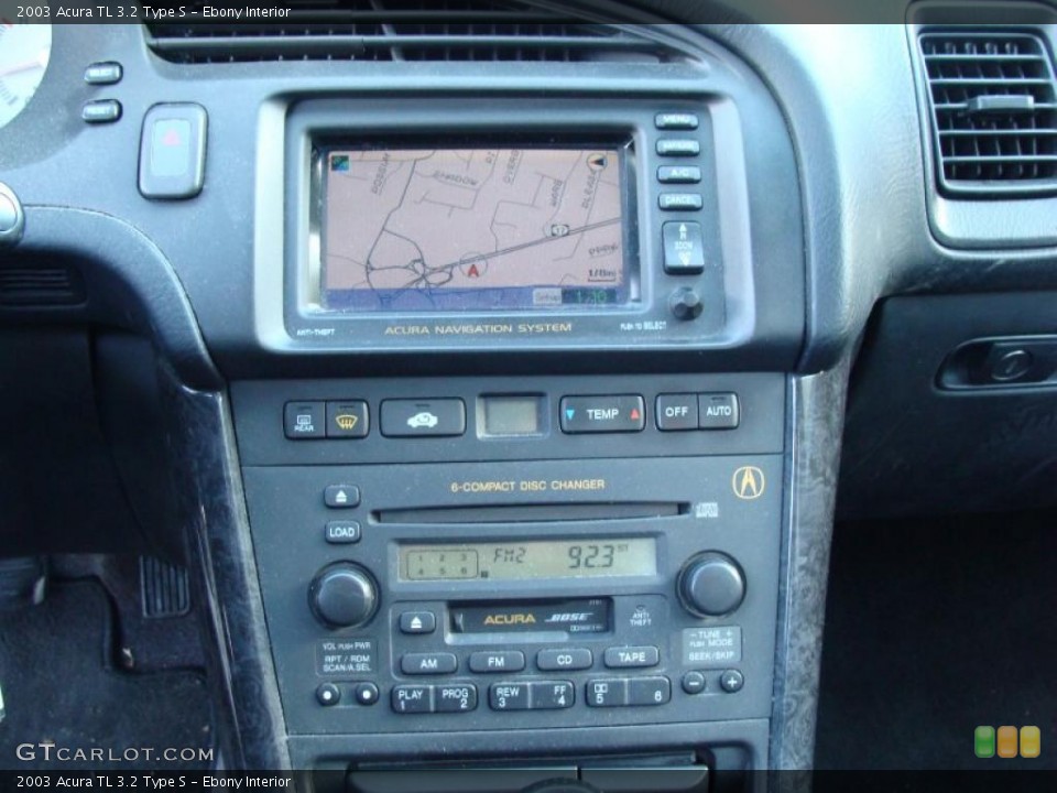 Ebony Interior Navigation for the 2003 Acura TL 3.2 Type S #42384115
