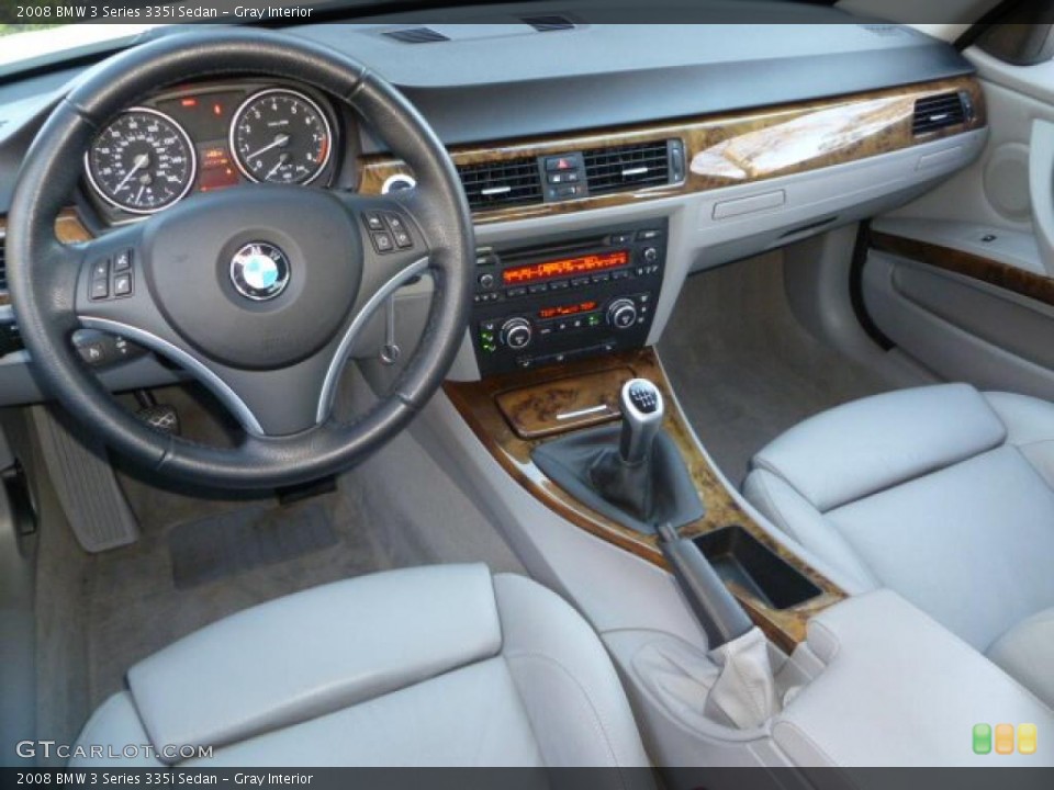 Gray Interior Dashboard for the 2008 BMW 3 Series 335i Sedan #42384267