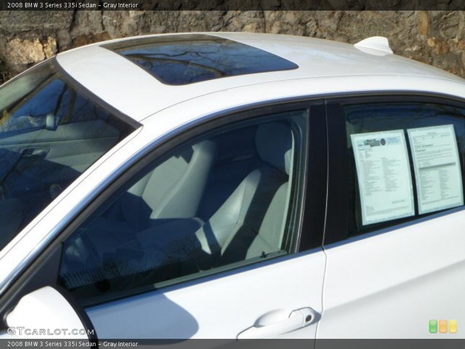 Gray Interior Sunroof for the 2008 BMW 3 Series 335i Sedan #42384427