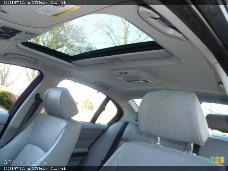 Gray Interior Sunroof for the 2008 BMW 3 Series 335i Sedan #42384491