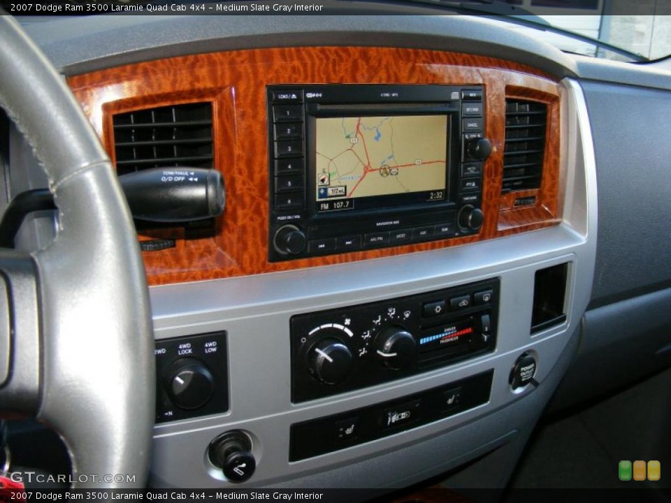Medium Slate Gray Interior Navigation for the 2007 Dodge Ram 3500 Laramie Quad Cab 4x4 #42384967