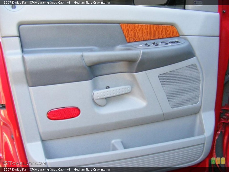 Medium Slate Gray Interior Door Panel for the 2007 Dodge Ram 3500 Laramie Quad Cab 4x4 #42385303