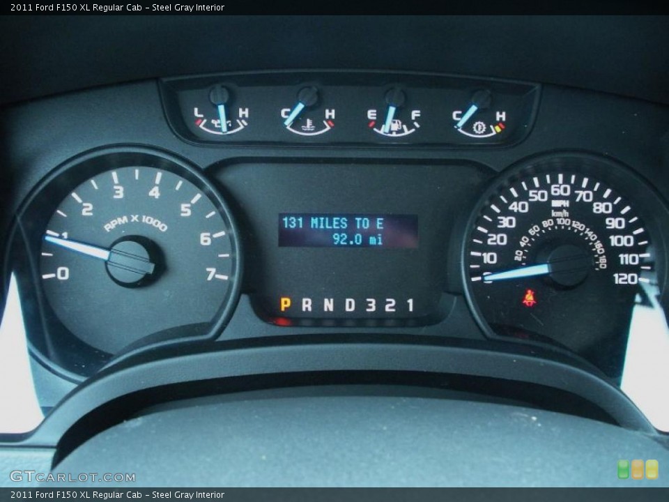 Steel Gray Interior Gauges for the 2011 Ford F150 XL Regular Cab #42387011