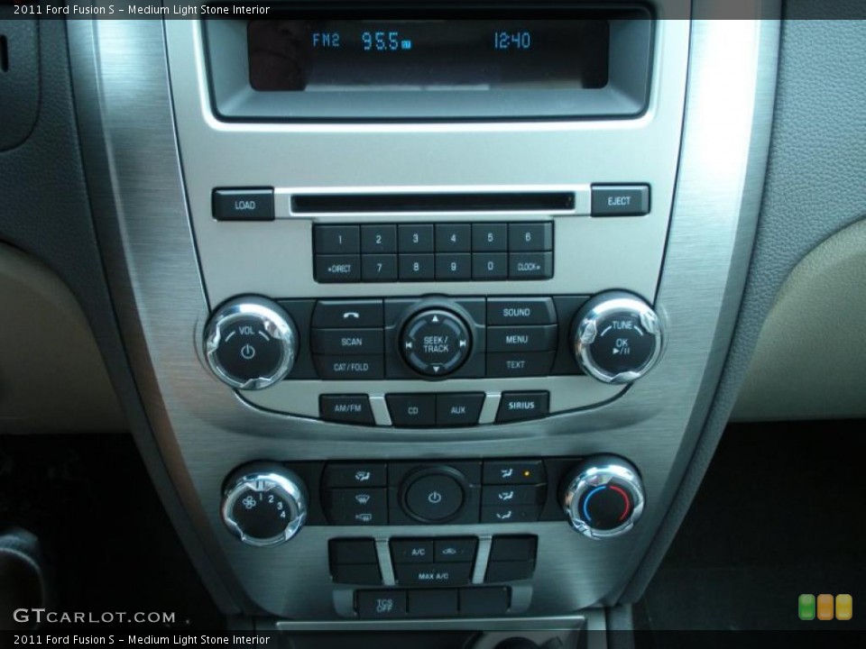 Medium Light Stone Interior Controls for the 2011 Ford Fusion S #42387235
