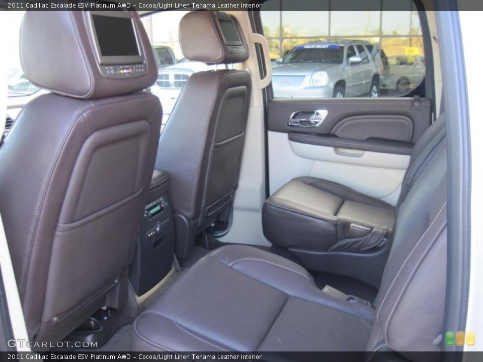 Cocoa/Light Linen Tehama Leather Interior Photo for the 2011 Cadillac Escalade ESV Platinum AWD #42388767