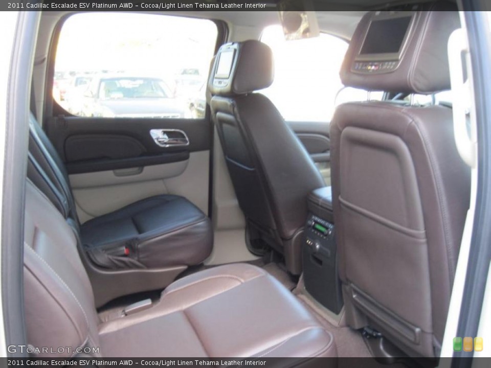Cocoa/Light Linen Tehama Leather Interior Photo for the 2011 Cadillac Escalade ESV Platinum AWD #42388847