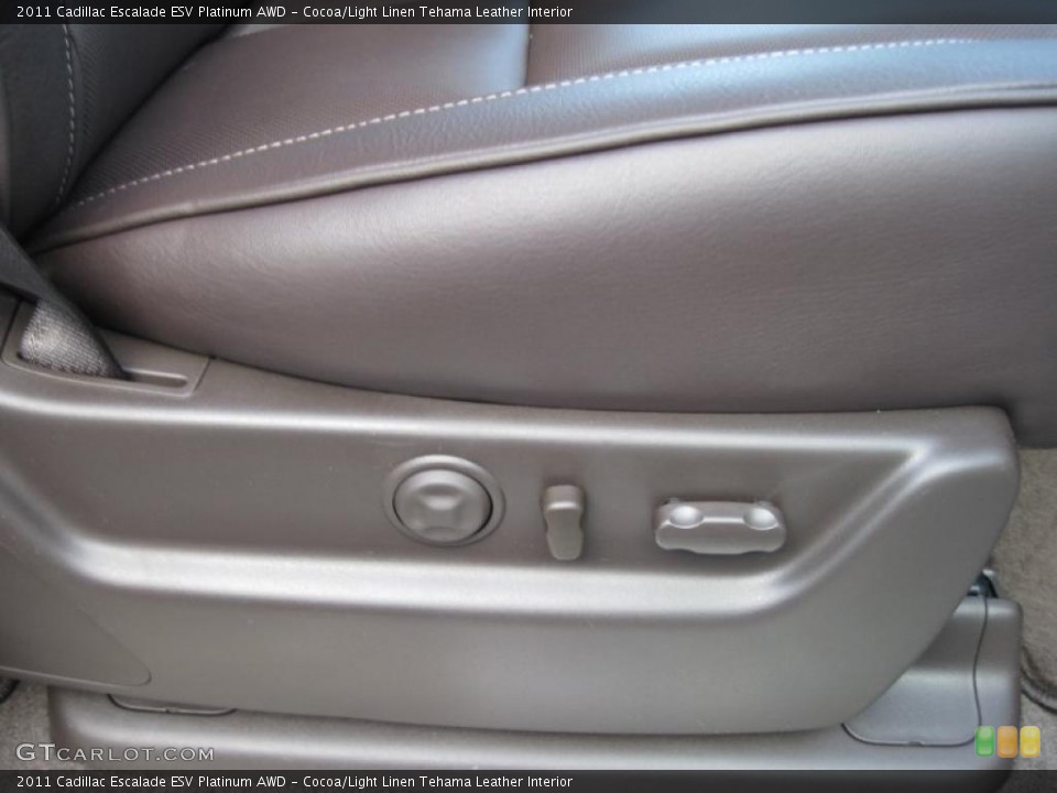 Cocoa/Light Linen Tehama Leather Interior Photo for the 2011 Cadillac Escalade ESV Platinum AWD #42388903