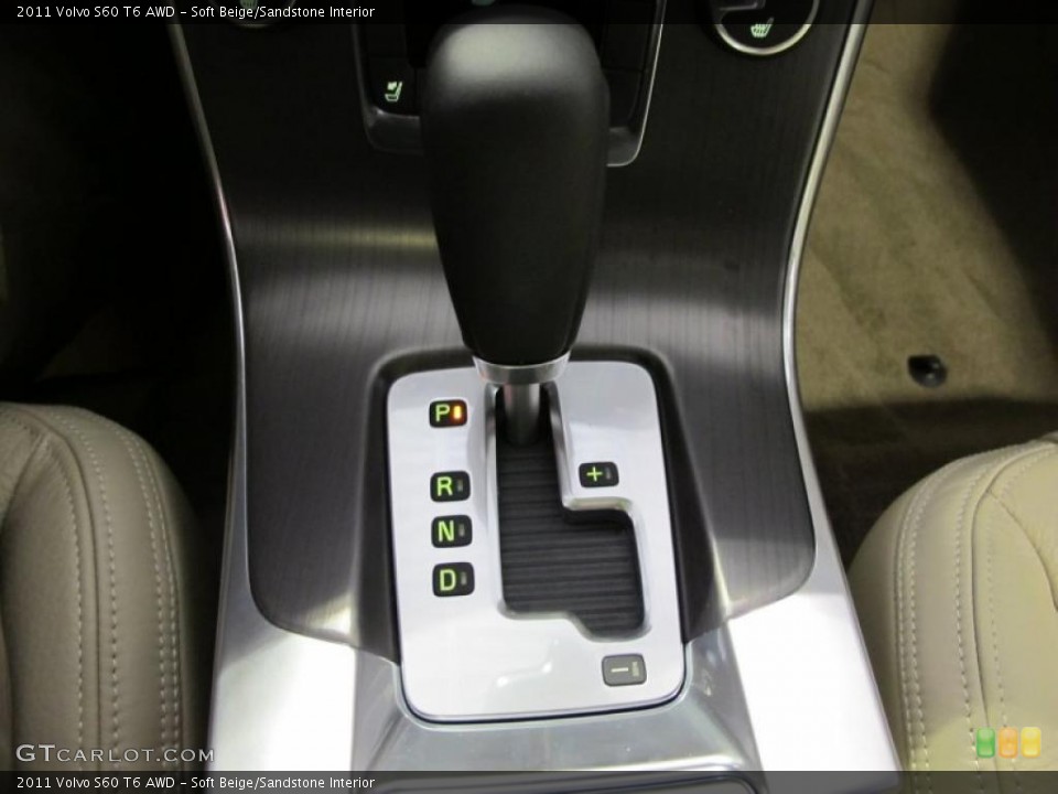 Soft Beige/Sandstone Interior Transmission for the 2011 Volvo S60 T6 AWD #42389067