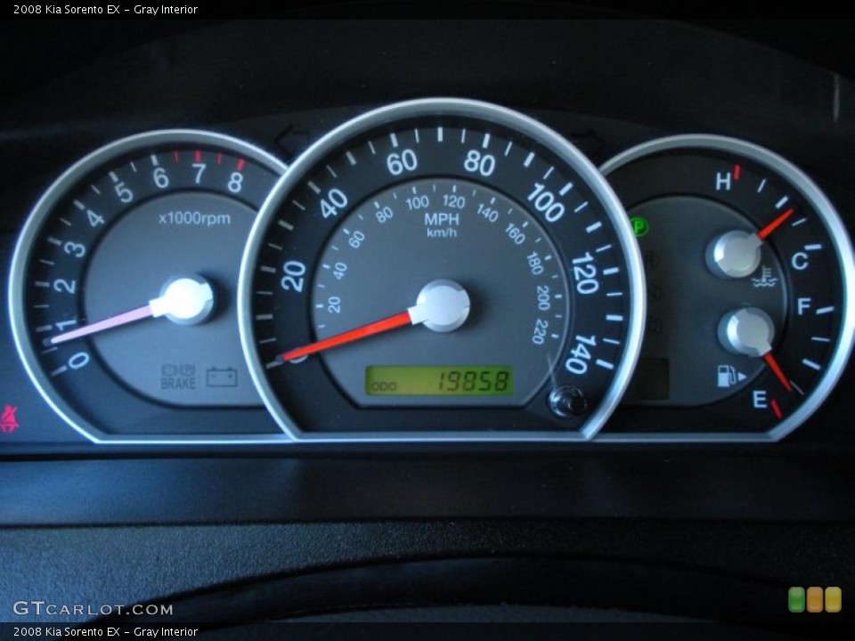 Gray Interior Gauges for the 2008 Kia Sorento EX #42389099