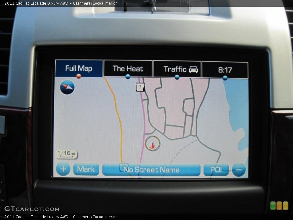 Cashmere/Cocoa Interior Navigation for the 2011 Cadillac Escalade Luxury AWD #42389325