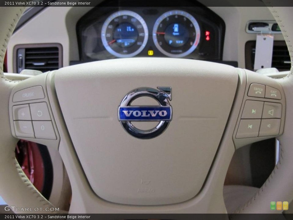 Sandstone Beige Interior Steering Wheel for the 2011 Volvo XC70 3.2 #42389687