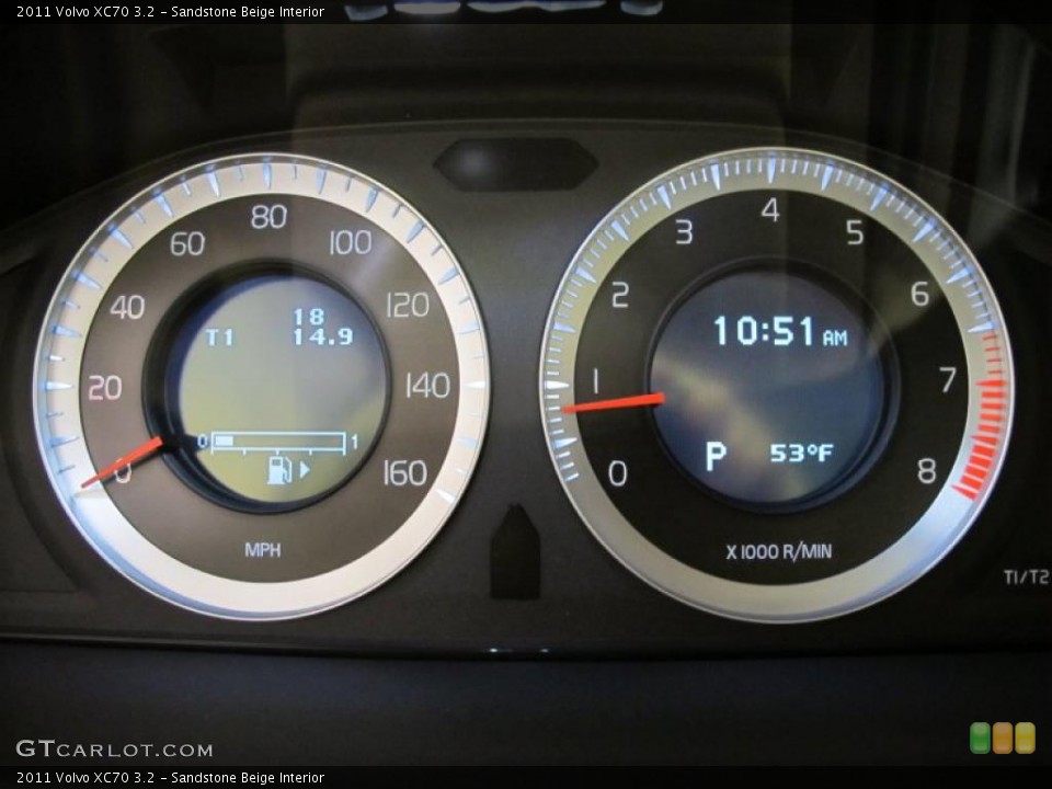 Sandstone Beige Interior Gauges for the 2011 Volvo XC70 3.2 #42389701