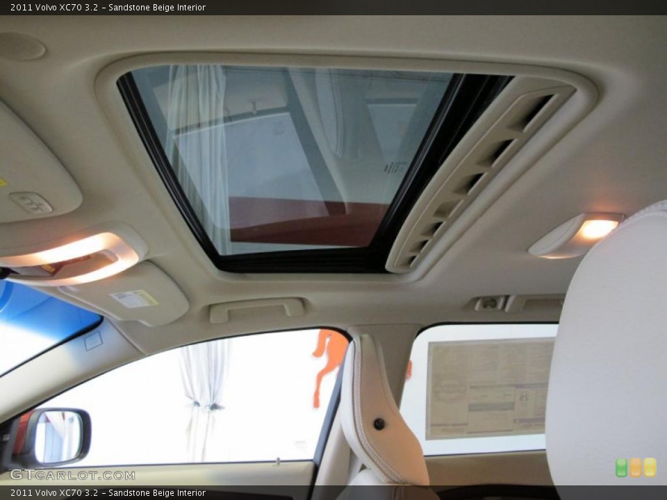 Sandstone Beige Interior Sunroof for the 2011 Volvo XC70 3.2 #42389775