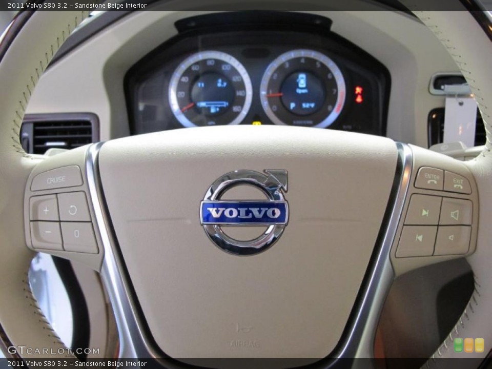 Sandstone Beige Interior Steering Wheel for the 2011 Volvo S80 3.2 #42390387