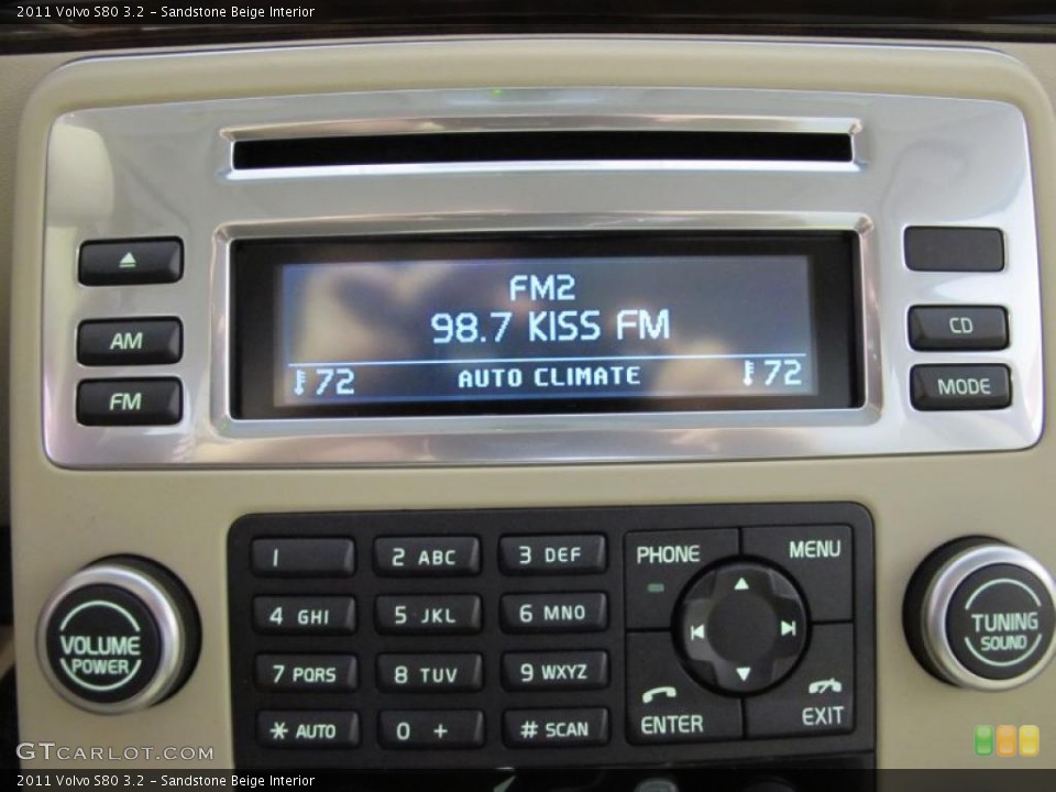 Sandstone Beige Interior Controls for the 2011 Volvo S80 3.2 #42390419