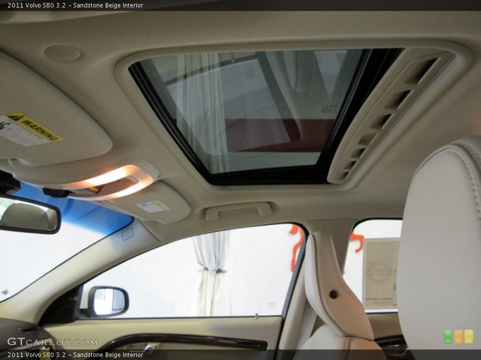 Sandstone Beige Interior Sunroof for the 2011 Volvo S80 3.2 #42390483