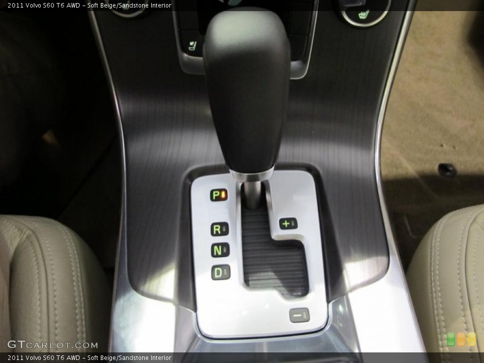 Soft Beige/Sandstone Interior Transmission for the 2011 Volvo S60 T6 AWD #42391459