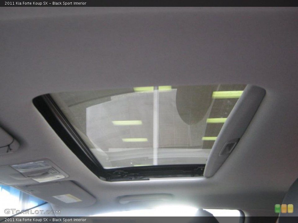 Black Sport Interior Sunroof for the 2011 Kia Forte Koup SX #42392243