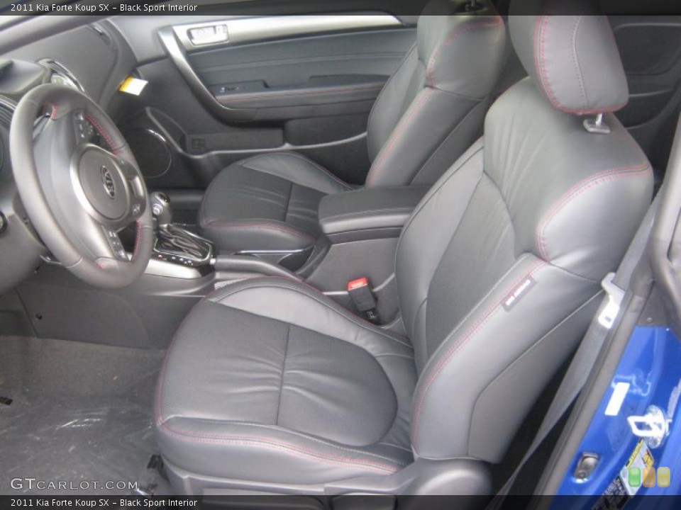 Black Sport Interior Photo for the 2011 Kia Forte Koup SX #42392251