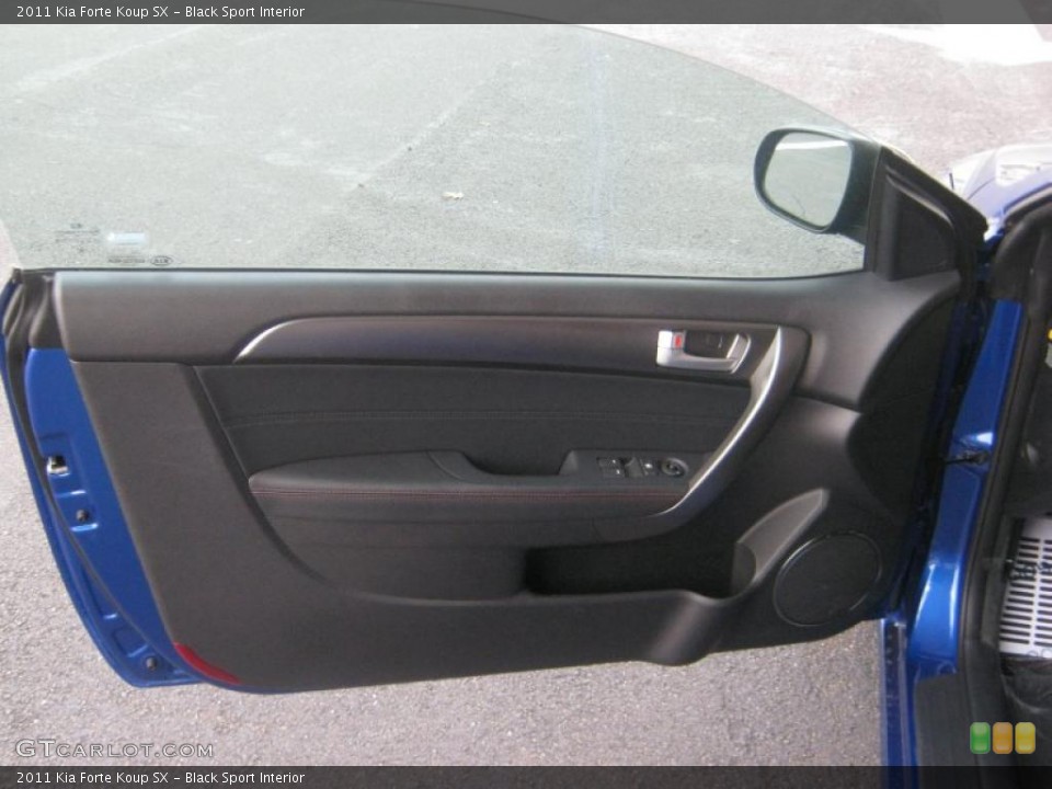 Black Sport Interior Door Panel for the 2011 Kia Forte Koup SX #42392287
