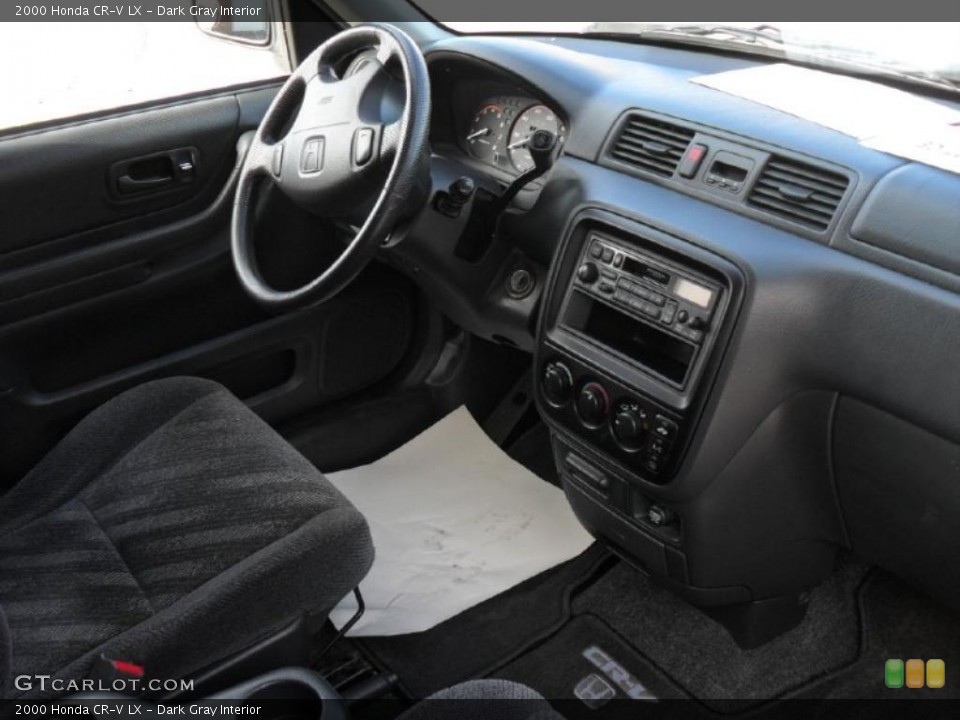 Dark Gray Interior Dashboard for the 2000 Honda CR-V LX #42392482