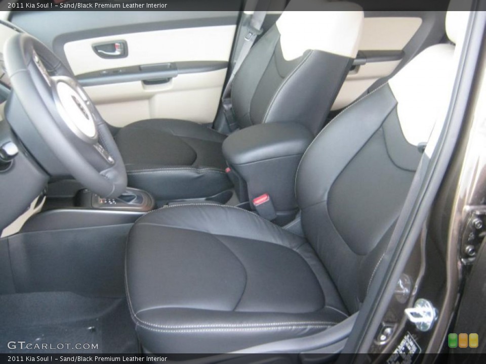 Sand/Black Premium Leather Interior Photo for the 2011 Kia Soul ! #42392623