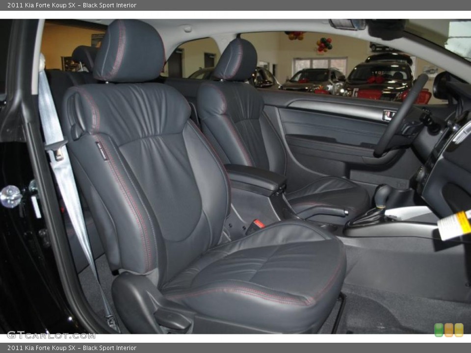 Black Sport Interior Photo for the 2011 Kia Forte Koup SX #42396272