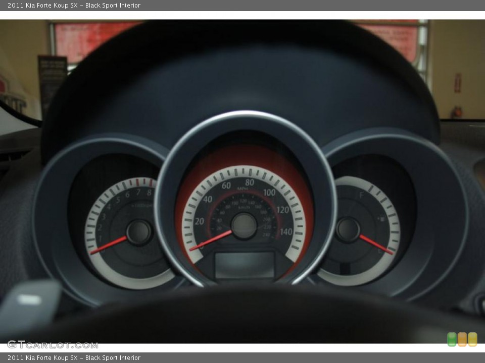 Black Sport Interior Gauges for the 2011 Kia Forte Koup SX #42396415